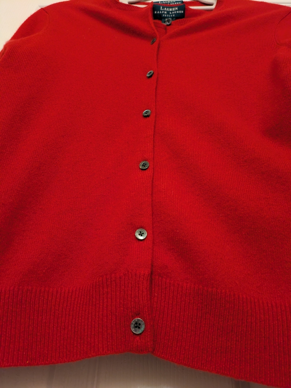 Lauren Ralph Lauren Women's Red Cashmere Cardigan 2-piece Set - Picture 4 of 9